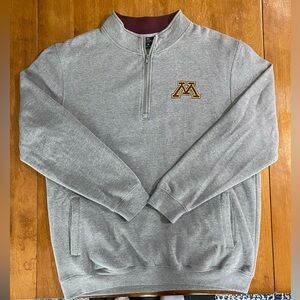 Men's Heathered‎ Gray Minnesota Golden Gophers Tortugas Quarter-Zip Jacket